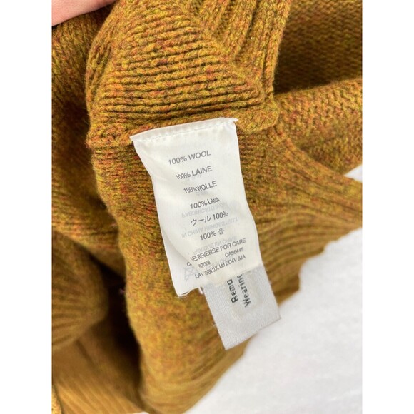 J.Crew Cable Knit Pointelle Sweater Women’s Size M Brown 100% Wool Crewneck - Picture 5 of 7